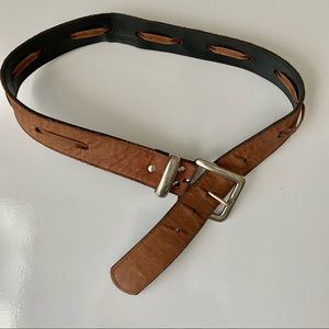 Brown belt with Silver buckle